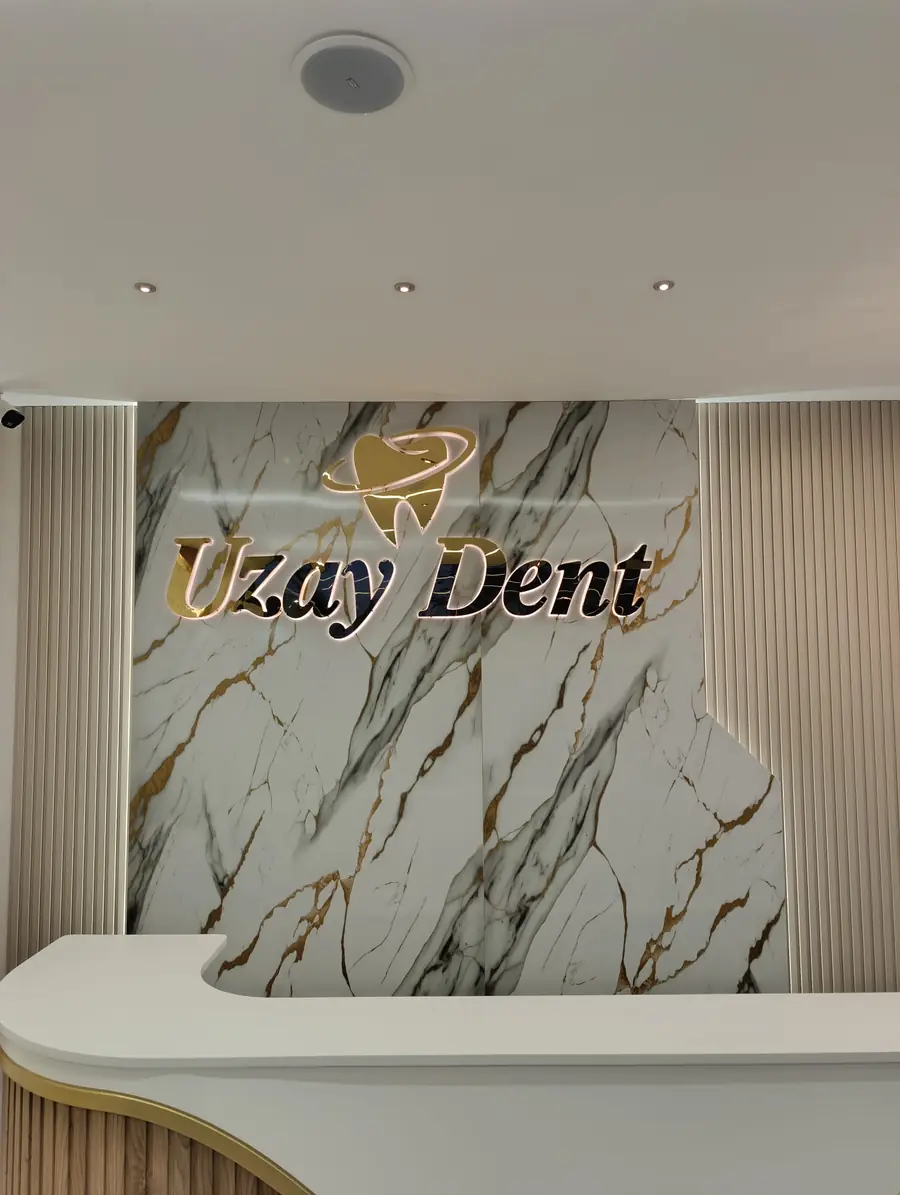 LED aydınlatmalı tabelanın gece ışık dağılımı